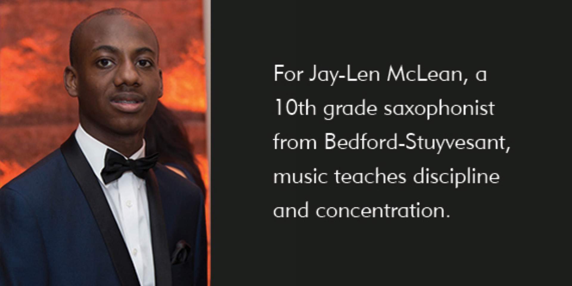 <p>Meet Jay-Len McClean, saxophonist and SMS 10th grader</p>