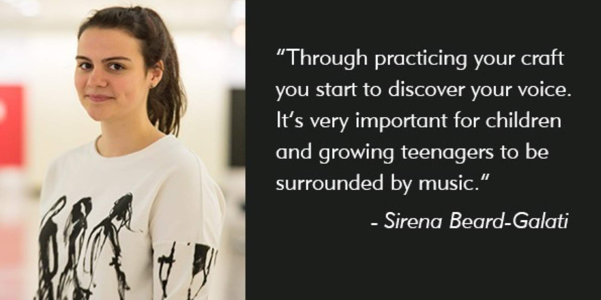<p>Meet Sirena Beard-Galati, composer & SMS 11th grader</p>