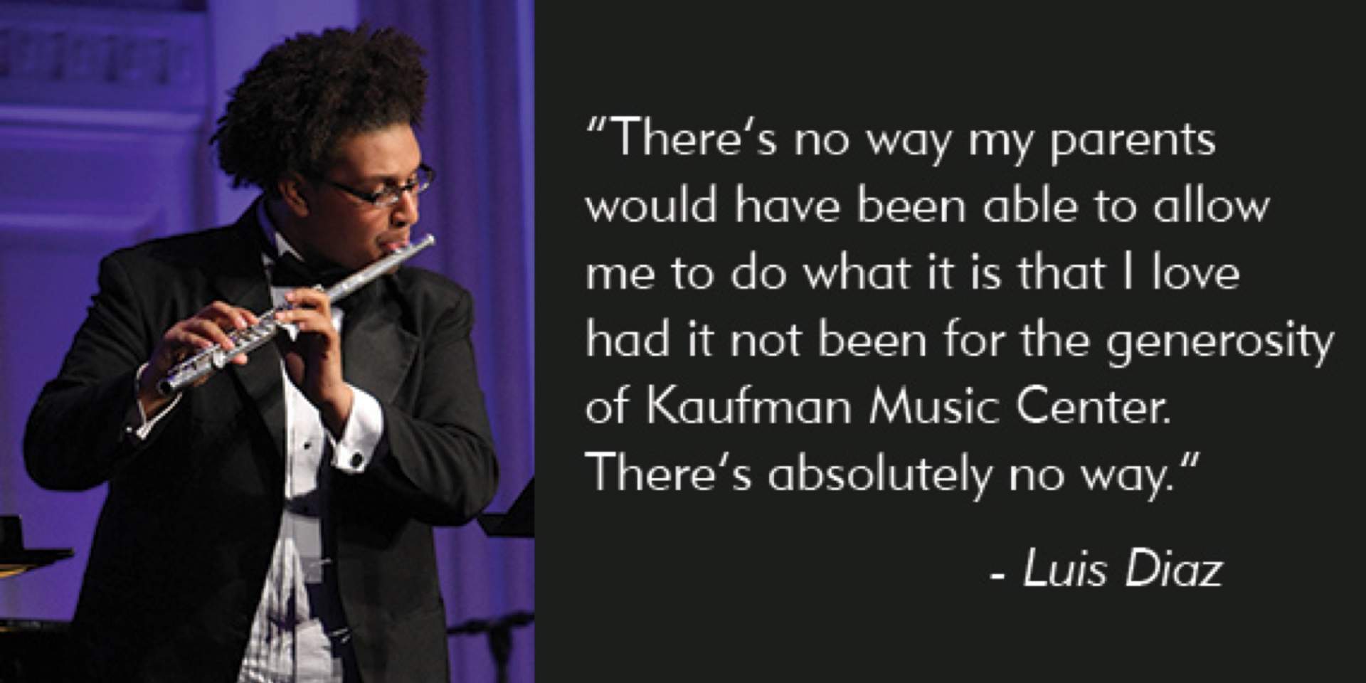 <p>Meet Luis Diaz, a young flutist to watch</p>